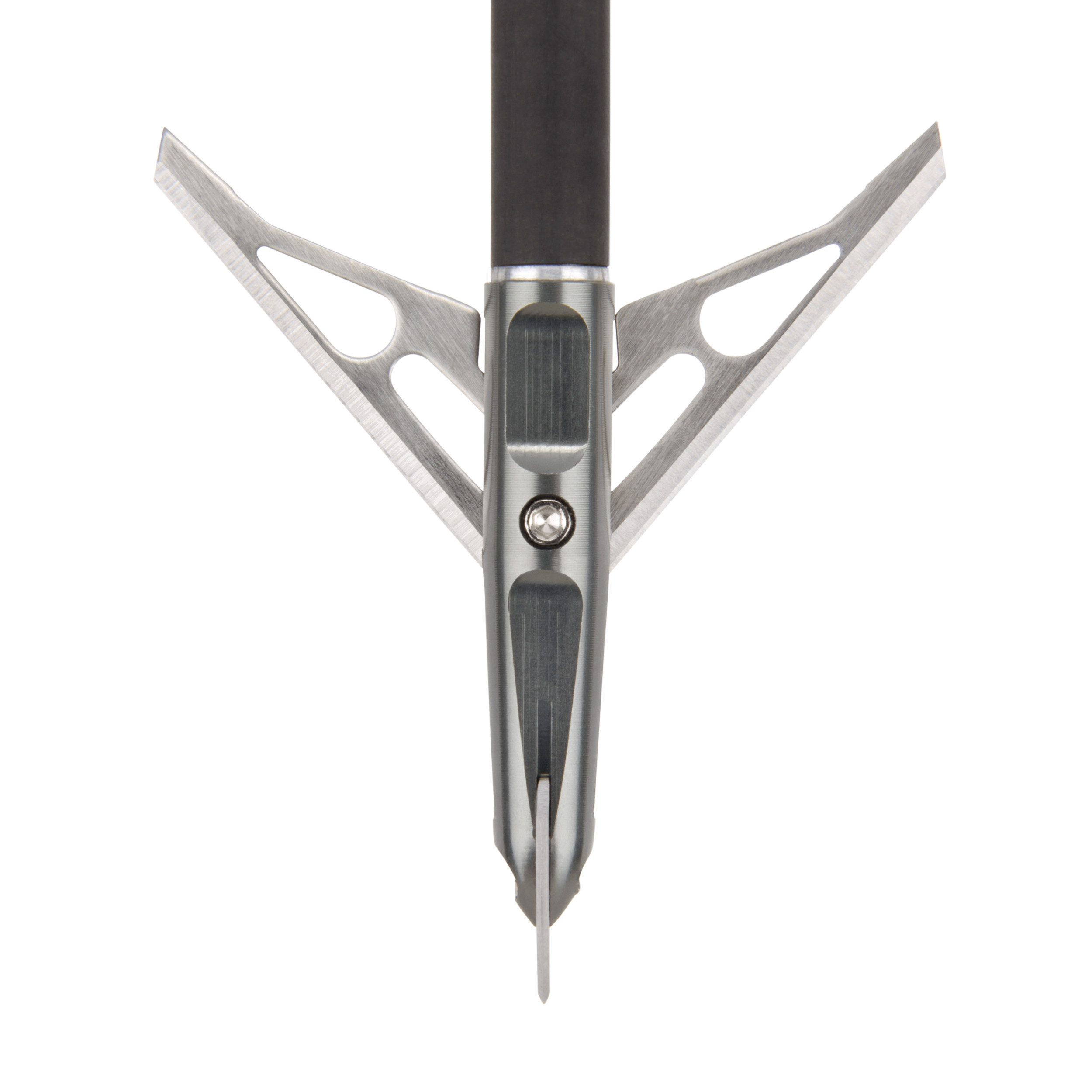 Stryke Rear Deploying Cut-On-Contact Archery Broadheads, 100-Grain, 3-Pack, Carbon Gray